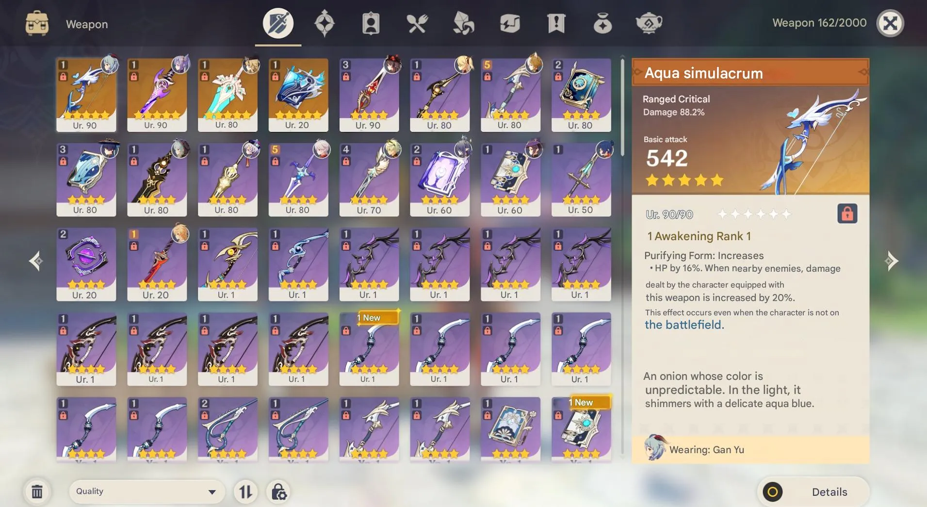 GI1201 Hu Tao C1, Ganyu + Aqua Simulacra, Keqing + Signature Sword and Many 5-Star Characters 